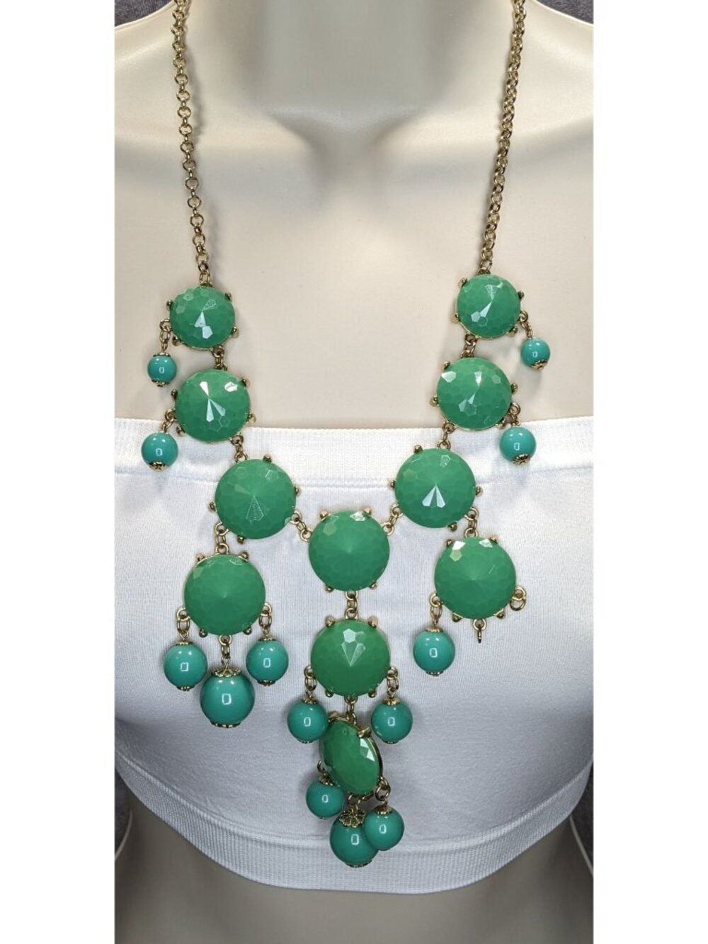 Y2K Bubble Bib Statement Necklace